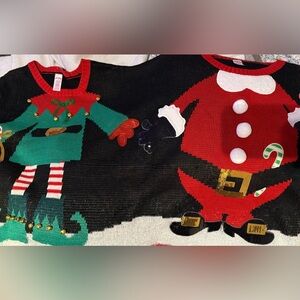 Holiday Time Red and Black Sweater